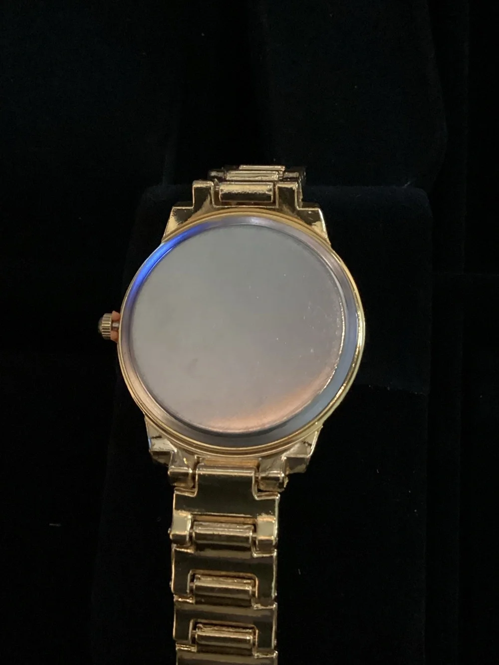Women's Gold Crystal Accent Bracelet Watch
